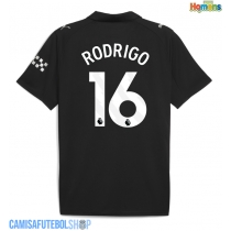 Camisa de time de futebol Manchester City Rodri Hernandez #16 Replicas 2º Equipamento 2025-26 Manga Curta